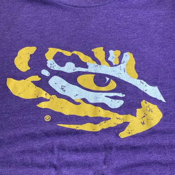 EUC Unisex Blue 84 Medium LSU Tigers Team Logo T-Shirt - Purple - Picture 4 of 7